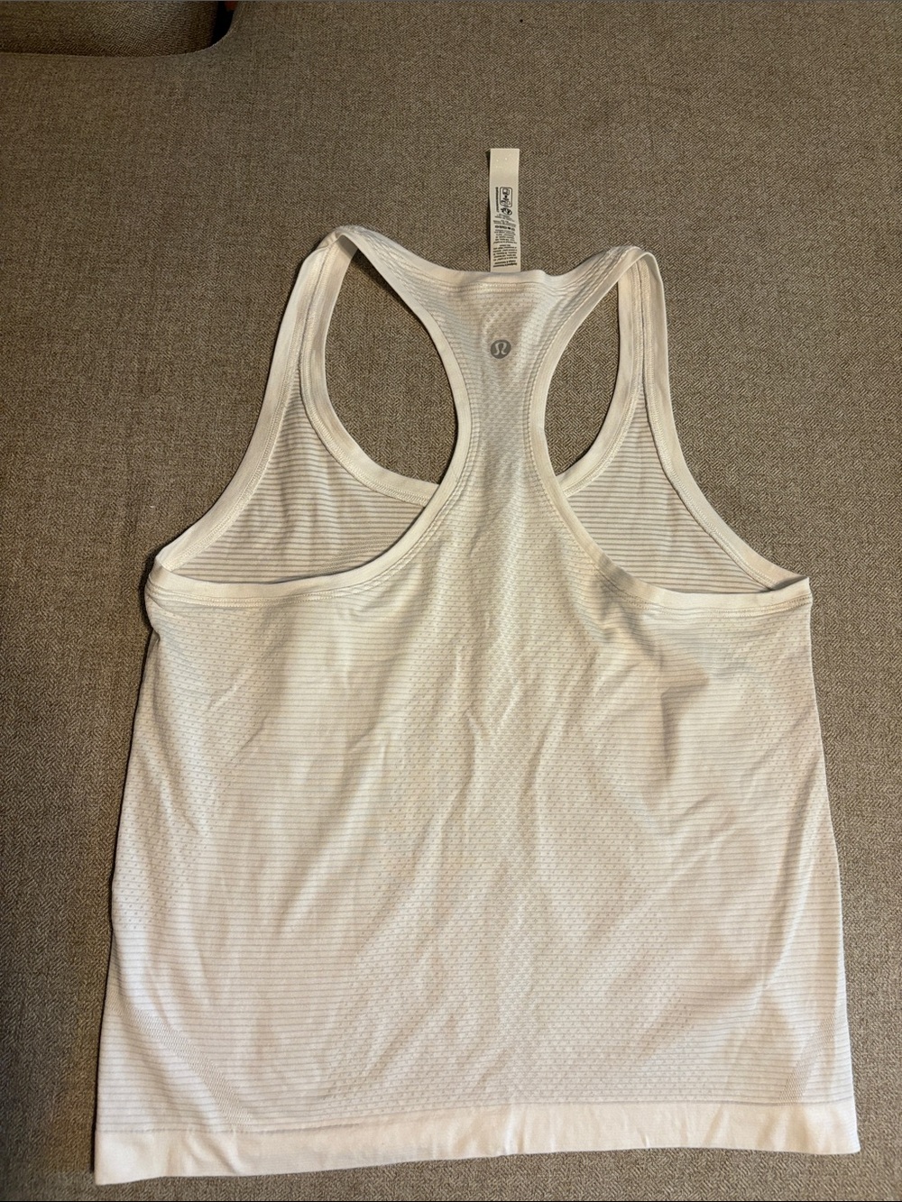 lululemon athletica White Racerback Performance Tank